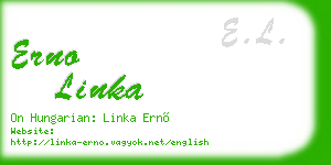 erno linka business card